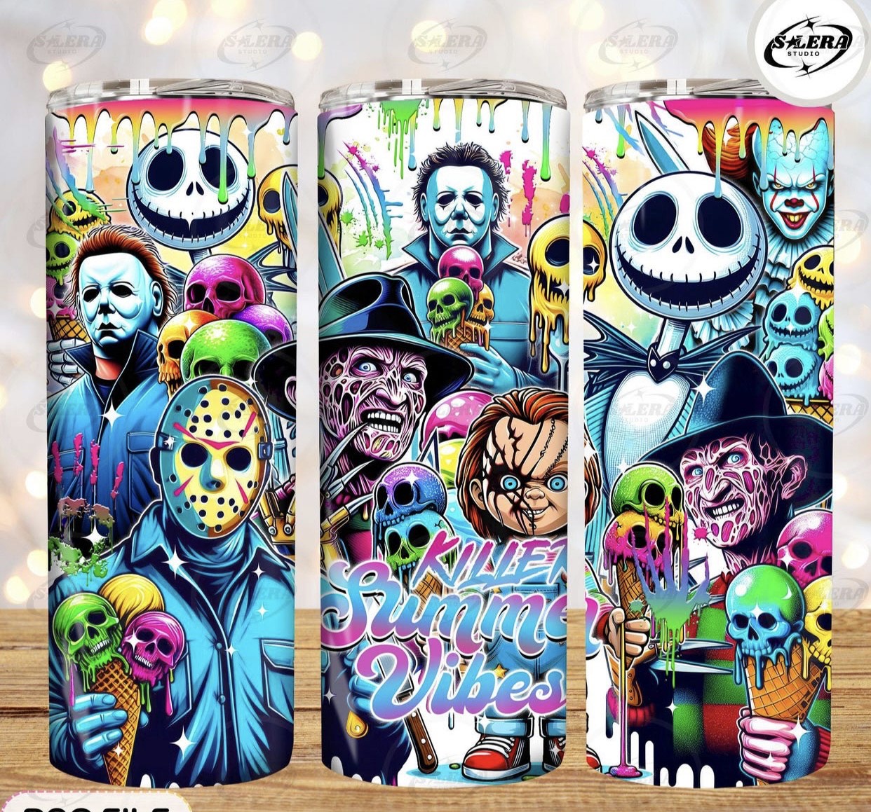Colorful Halloween Tumbler