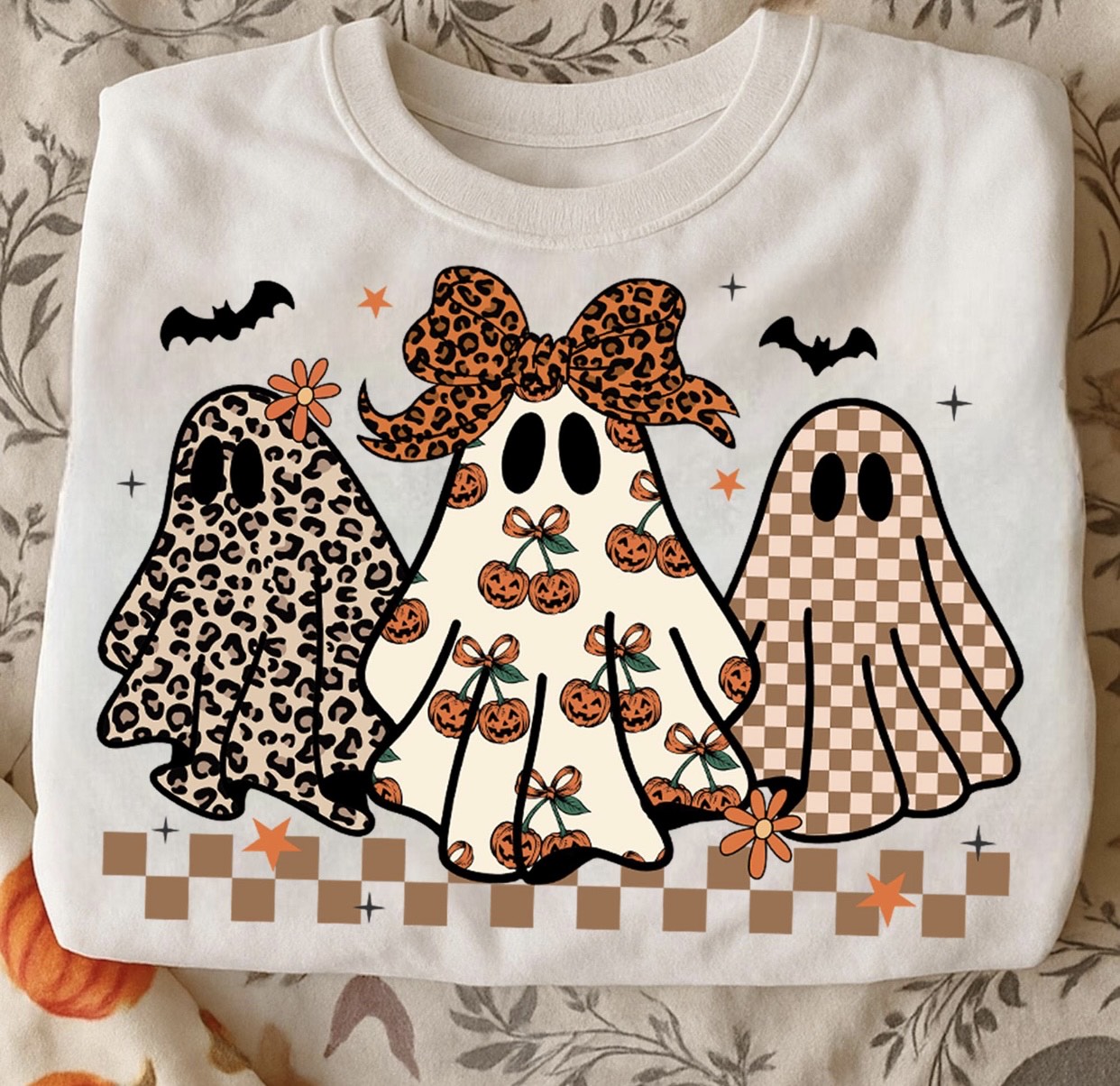 Preppy Halloween Ghost Crew