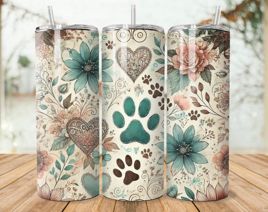 Dog Paw Tumbler