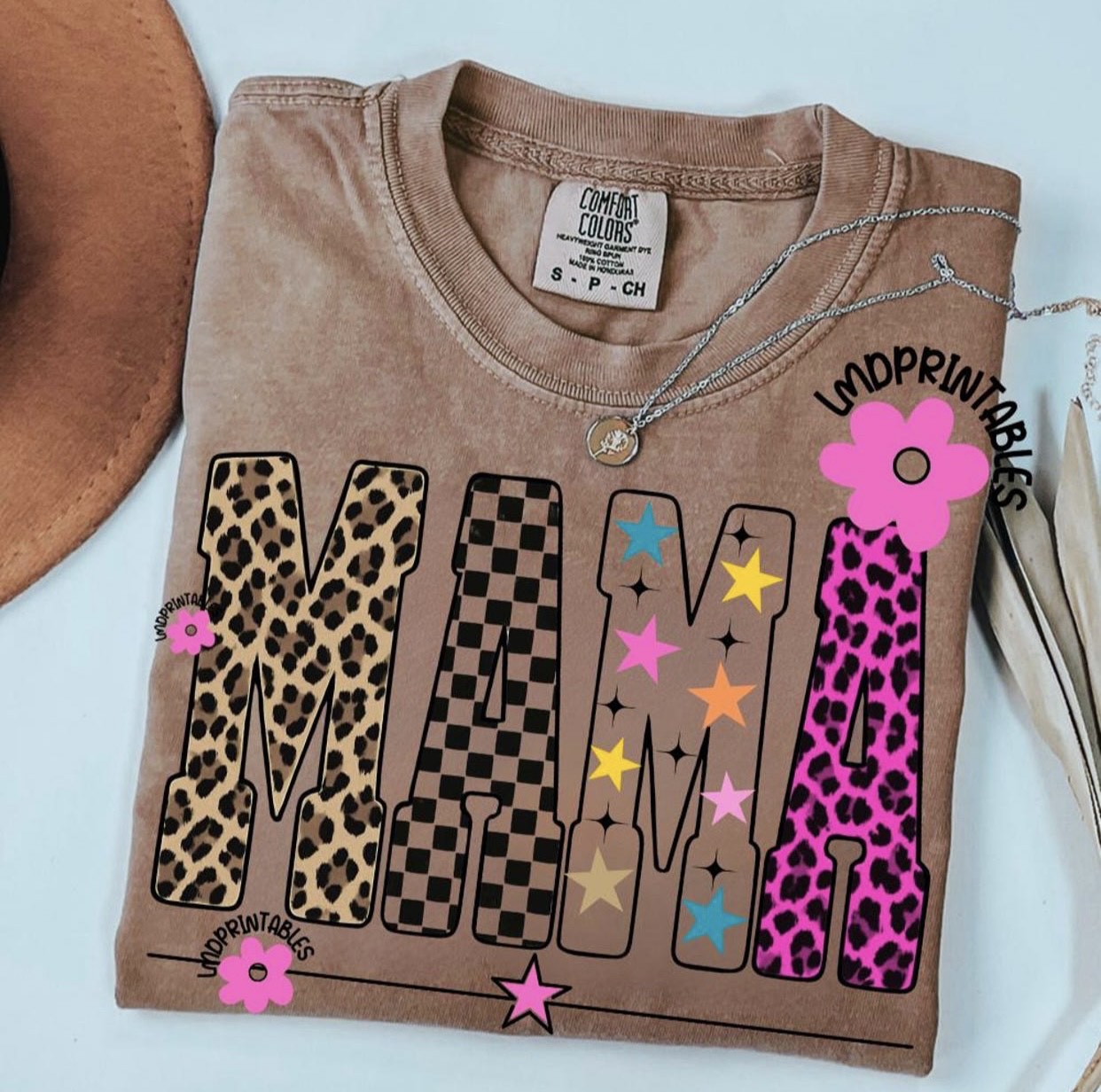 Cheetah Retro Mama Tee