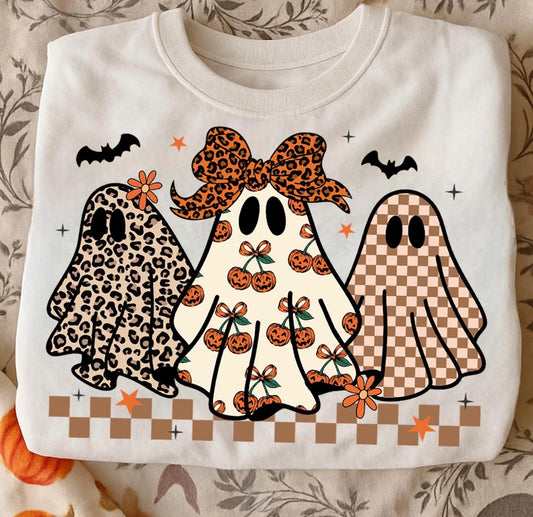 Preppy Halloween Ghost Crew